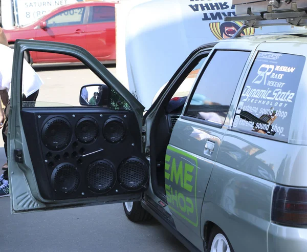 Yoshkar Ola Rusia Agosto 2018 Auto Exhibition Auto Sound Competition — Foto de Stock