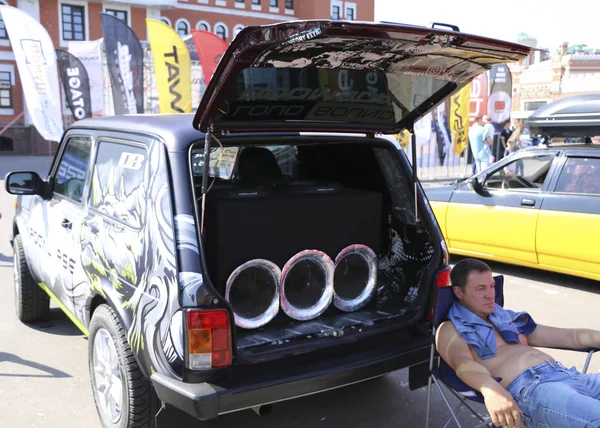 Yoshkar Ola Rusko Srpna 2018 Výstava Auto Auto Zdravé Hospodářské — Stock fotografie