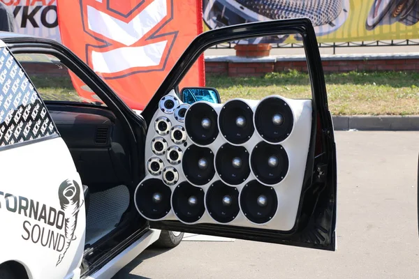 요시카르올라 러시아 2018 자동차 전시회 사운드 음압에 — 스톡 사진