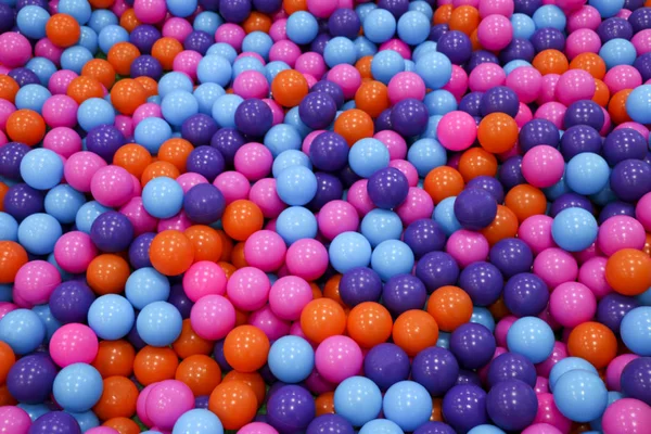 Colorful Child Balls Multi Colored Plastic Balls Achildren Playroom Background — Stock Photo, Image