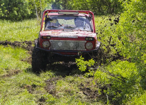 Obschyars Rusya Haziran 2018 Jeep Sprint Suv Lar Sergi Modifiye — Stok fotoğraf