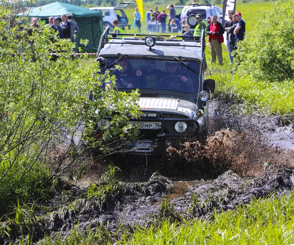 Obschyars Russie Juin 2018 Jeep Sprint Exposition Vus Véhicules Modifiés — Photo