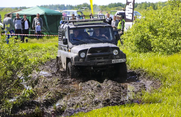 Obschyars Russie Juin 2018 Jeep Sprint Exposition Vus Véhicules Modifiés — Photo