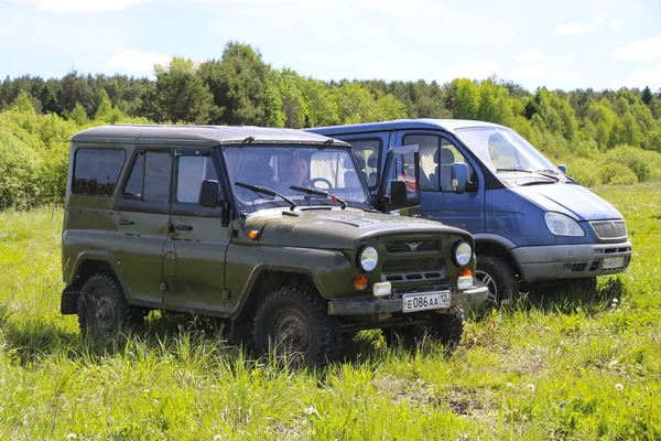 Obschyars Rusia Junio 2018 Jeep Sprint Exposición Suv Vehículos Modificados —  Fotos de Stock