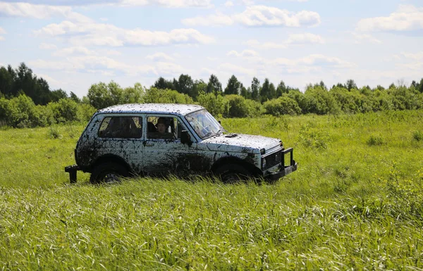 Obschyars Rusko Června 2018 Jeep Sprint Výstava Suv Upraven Vozidla — Stock fotografie