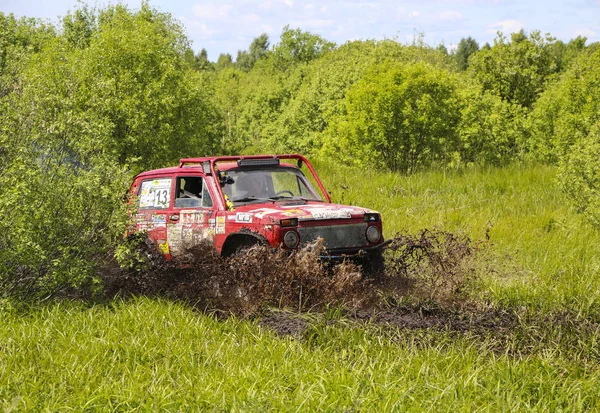 Obschyars Rusko Června 2018 Jeep Sprint Výstava Suv Upraven Vozidla — Stock fotografie