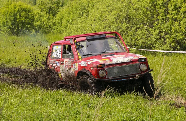 Obschyars Russia Giugno 2018 Jeep Sprint Esposizione Suv Veicoli Modificati — Foto Stock