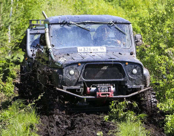 Obschyars Russia Giugno 2018 Jeep Sprint Esposizione Suv Veicoli Modificati — Foto Stock