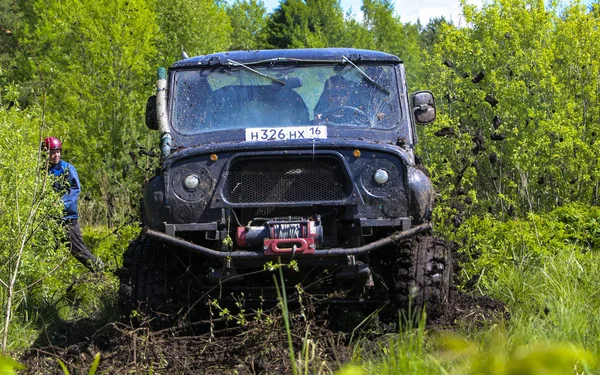 Obschyars Rusko Června 2018 Jeep Sprint Výstava Suv Upraven Vozidla — Stock fotografie