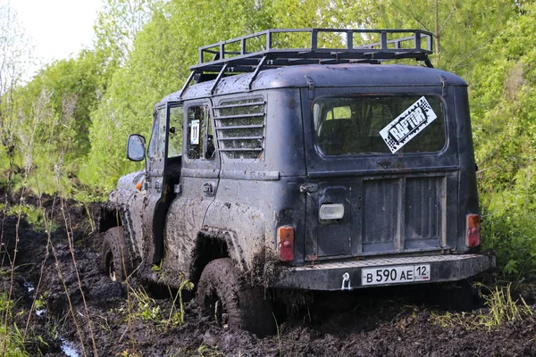Obschyars Russland Juni 2018 Jeep Sprint Und Ausstellung Von Geländewagen — Stockfoto
