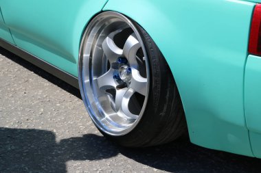 Yoshkar-Ola, Rusya, 17 Haziran 2018: Oto ve Motosiklet Fuarı - Festivali - Yo Zirvesi 2018 - otomatik gösterme