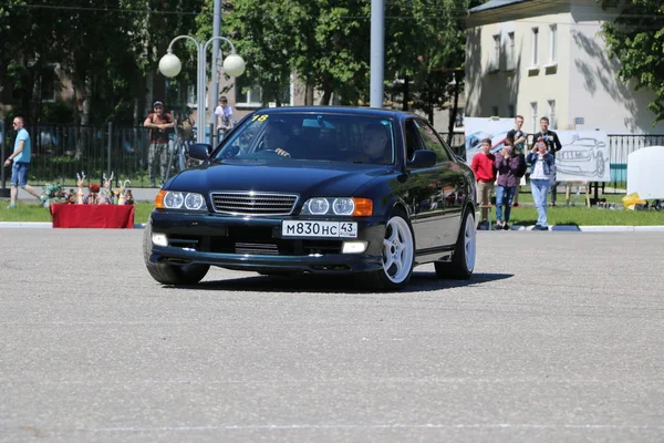 Yoshkar Ola Rusia Junio 2018 Exposición Automóviles Motocicletas Festival Summit —  Fotos de Stock