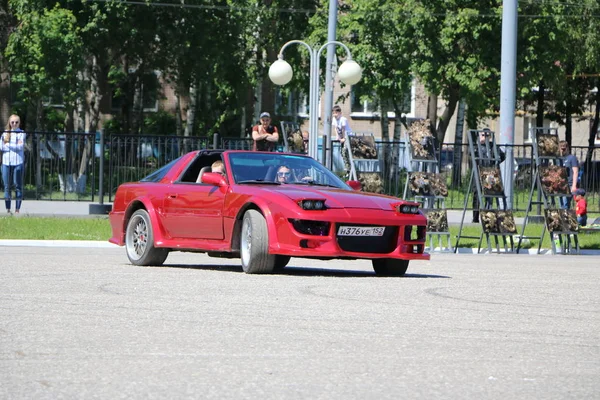 ヨシュカル ロシア 2018 自動車し オートバイ展 サミット 2018 トヨタ スープラ — ストック写真