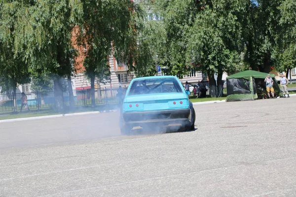 Yoshkar Ola Rusia Junio 2018 Exposición Automóviles Motocicletas Festival Summit —  Fotos de Stock