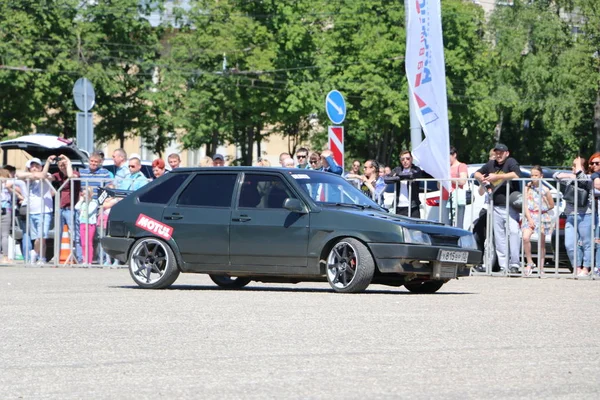 요시카르올라 러시아 2018 자동차 오토바이 전시회 2018 자동차 Vaz Lada — 스톡 사진