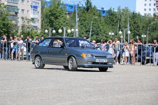 Yoshkar Ola Rússia Junho 2018 Exposição Automóvel Motocicleta Festival Summit — Fotografia de Stock