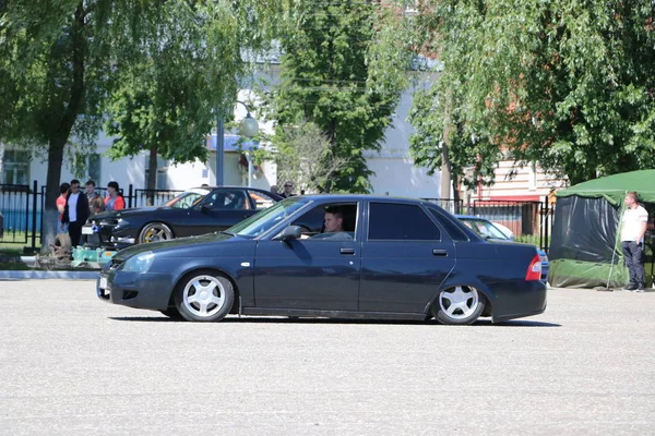 Yoshkar Ola Oroszország 2018 Június Auto Motorkerékpár Kiállítás Fesztivál Csúcstalálkozó — Stock Fotó