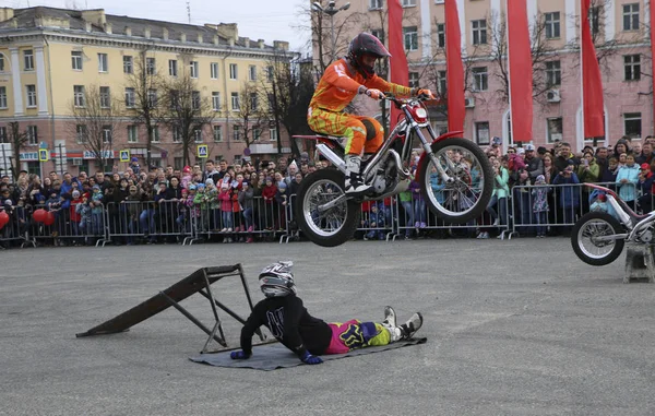 Yoshkar Ola Russie Mai 2018 Motoshow Sur Place Centrale Ville — Photo