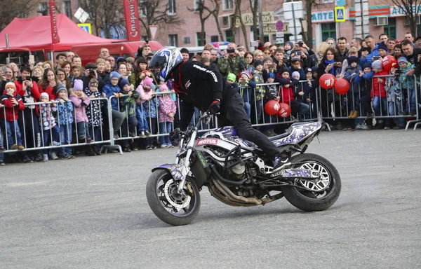 Yoshkar Ola Federacja Rosyjska Maja 2018 Motoshow Głównym Placu Miasta — Zdjęcie stockowe