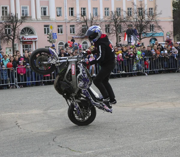 Yoshkar Ola Oroszország Május 2018 Ban Motoshow Város Főterén Szivárog — Stock Fotó