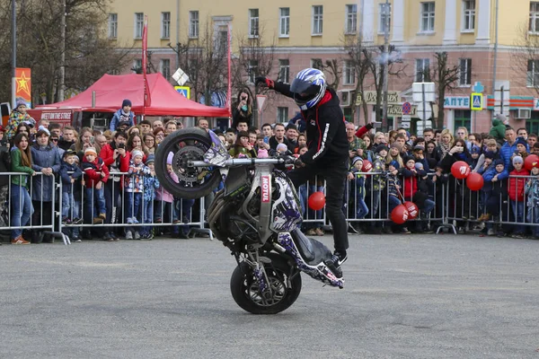 Йошкар Ола Російська Федерація Травня 2018 Motoshow Центральній Площі Міста — стокове фото