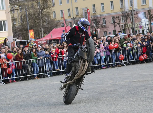 Yoshkar Ola Rusko Května 2018 Motoshow Centrálním Náměstí Města Triky — Stock fotografie