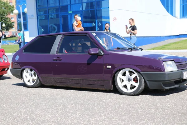 Йошкар Ола Россия Июня 2018 Автомобильная Мотоциклетная Выставка Фестиваль Sumit Стоковое Изображение