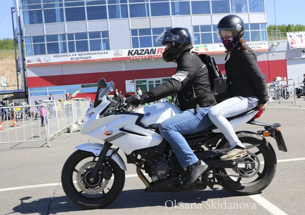 Kazaň Rusko Května 2018 Auto Moto Show Zahájení Motocyklové Sezony — Stock fotografie