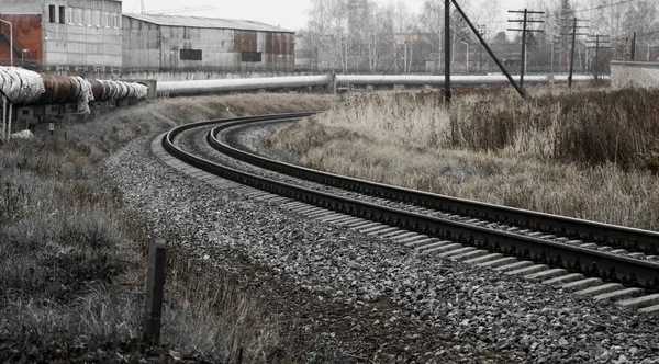 Järnvägen Industriområdet — Stockfoto