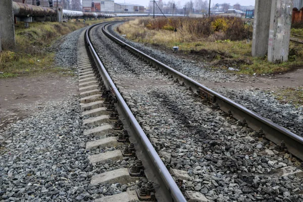 Järnvägen Industriområdet — Stockfoto