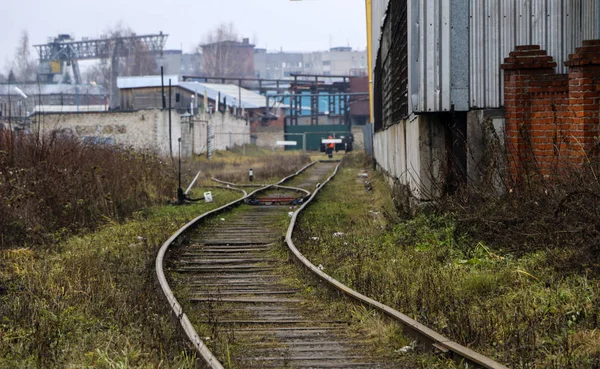 Spoorwegen Industriezone — Stockfoto