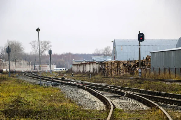 Ferrocarril Zona Industrial — Foto de Stock