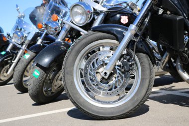 Kazan, Rusya, 26 Mayıs 2018: Motosiklet sezon açılışı - 