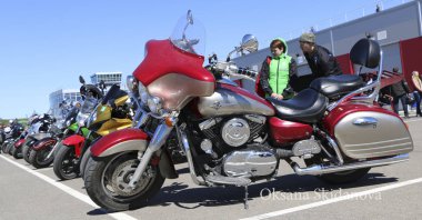 Kazan, Rusya, 26 Mayıs 2018: Motosiklet sezon açılışı - 