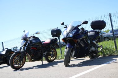 Kazan, Rusya, 26 Mayıs 2018: Motosiklet sezon açılışı - 