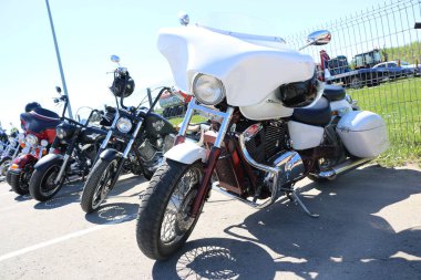 Kazan, Rusya, 26 Mayıs 2018: Motosiklet sezon açılışı - 