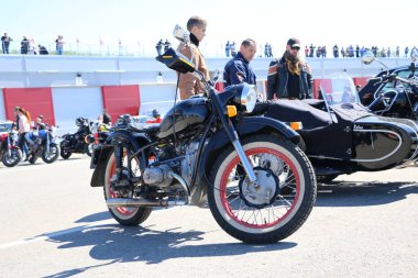 Kazan, Rusya, 26 Mayıs 2018: Motosiklet sezon açılışı - 