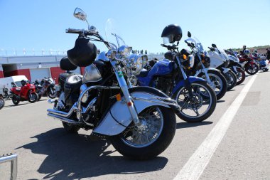 Kazan, Rusya, 26 Mayıs 2018: Motosiklet sezon açılışı - 