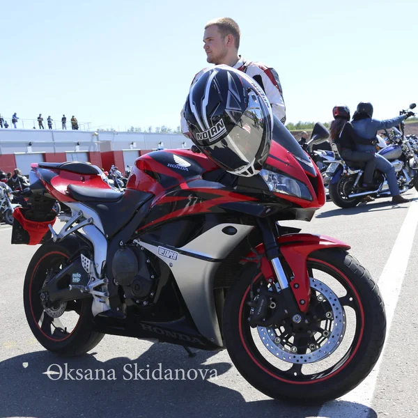 Kazan, RUSSIA, 26 maggio 2018: Apertura della stagione motociclistica  - — Foto Stock