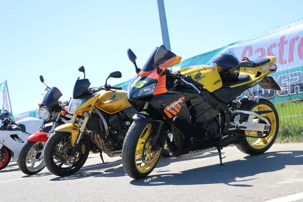 Kazan, RUSSIA, 26 de maio de 2018: Abertura da temporada de motocicletas  - — Fotografia de Stock