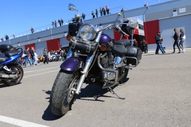 Kazan, Rusya, 26 Mayıs 2018: Motosiklet sezon açılışı - 