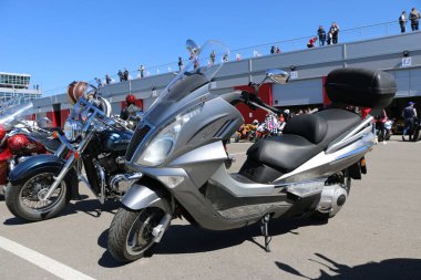 Kazan, Rusya, 26 Mayıs 2018: Motosiklet sezon açılışı - 