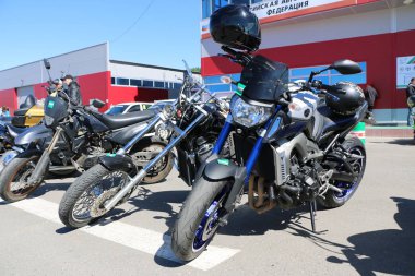 Kazan, Rusya, 26 Mayıs 2018: Motosiklet sezon açılışı - 