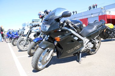 Kazan, Rusya, 26 Mayıs 2018: Motosiklet sezon açılışı - 