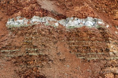  kil Ocağı kil yeraltı farklı katmanları doku