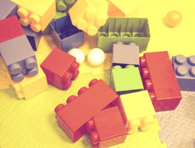 yapı kiti. İnşaat için plastik renk çocuk Tasarımcısı farklı form detayları.