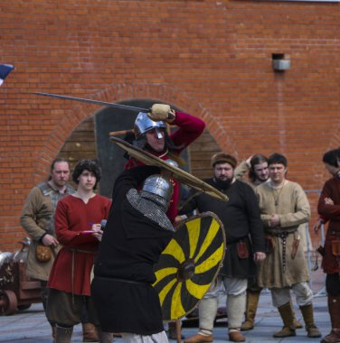 Yoshkar-Ola, Rusya, 25 Mayıs 2019: Tarihi re festivali