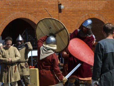 Yoshkar-Ola, Rusya, 25 Mayıs 2019: Tarihi re festivali