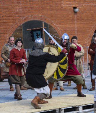 Yoshkar-Ola, Rusya, 25 Mayıs 2019: Tarihi re festivali