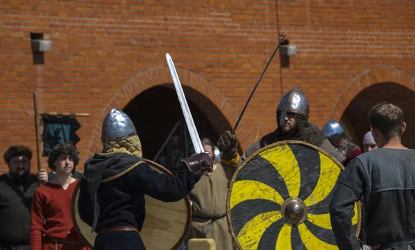 YOSHKAR-OLA, RUSIA, 25 DE MAYO DE 2019: el festival de re histórico —  Fotos de Stock